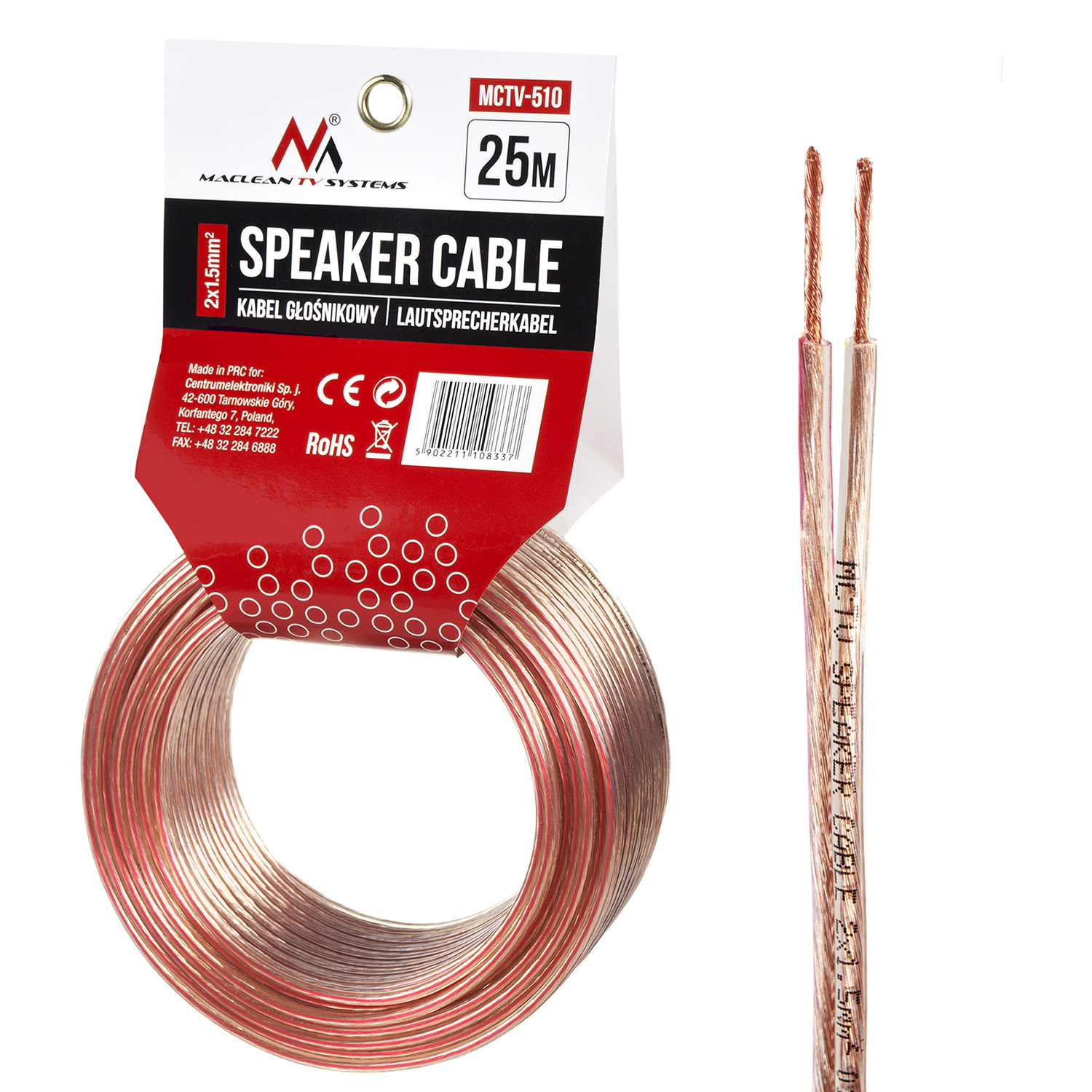 Speaker Cable 2 x 1,5mm2 25m