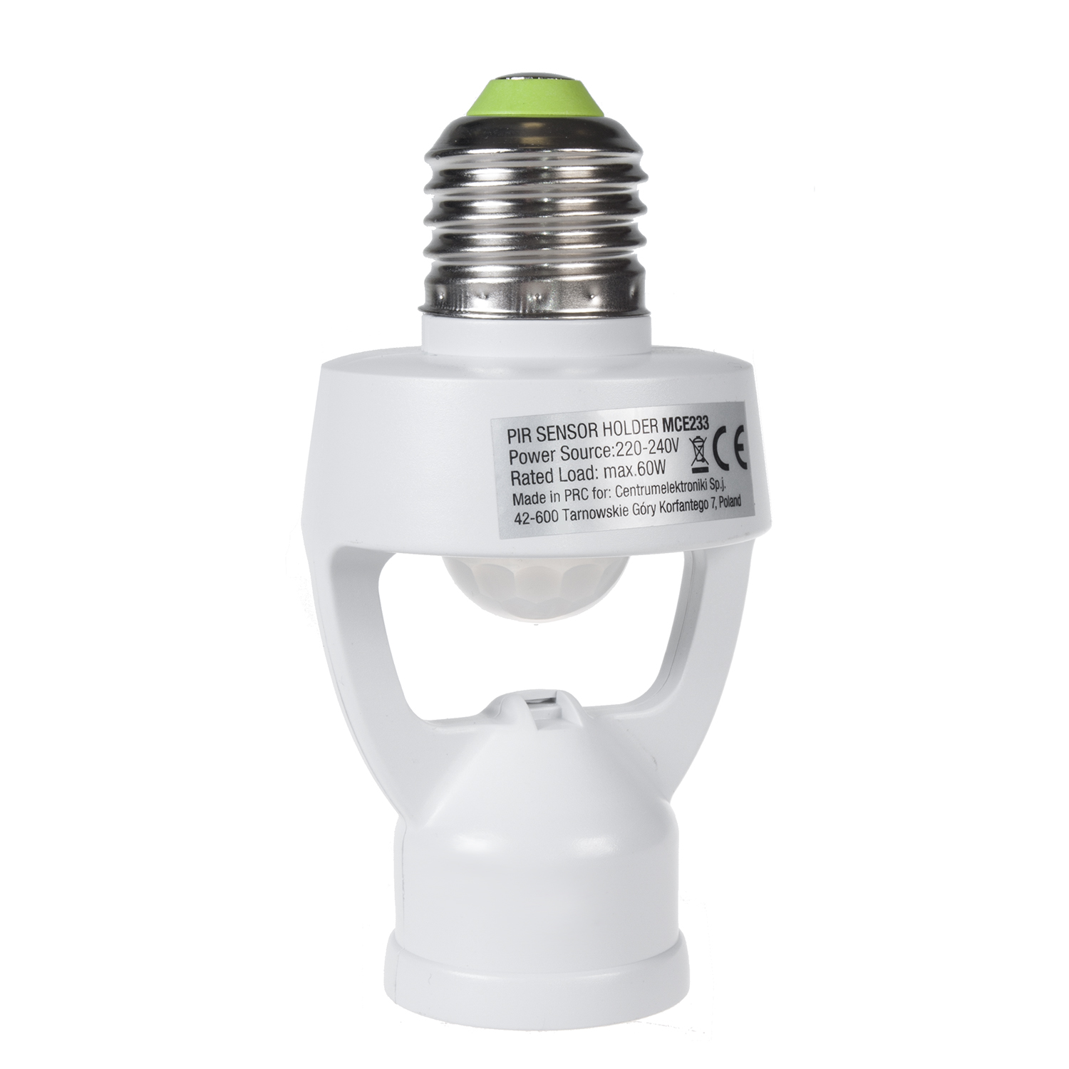 Doggo E27 Douille Infrarouge détecteur de Mouvement Capteur PIR Automatique Lumière LED Douille Lampe Interrupteur 