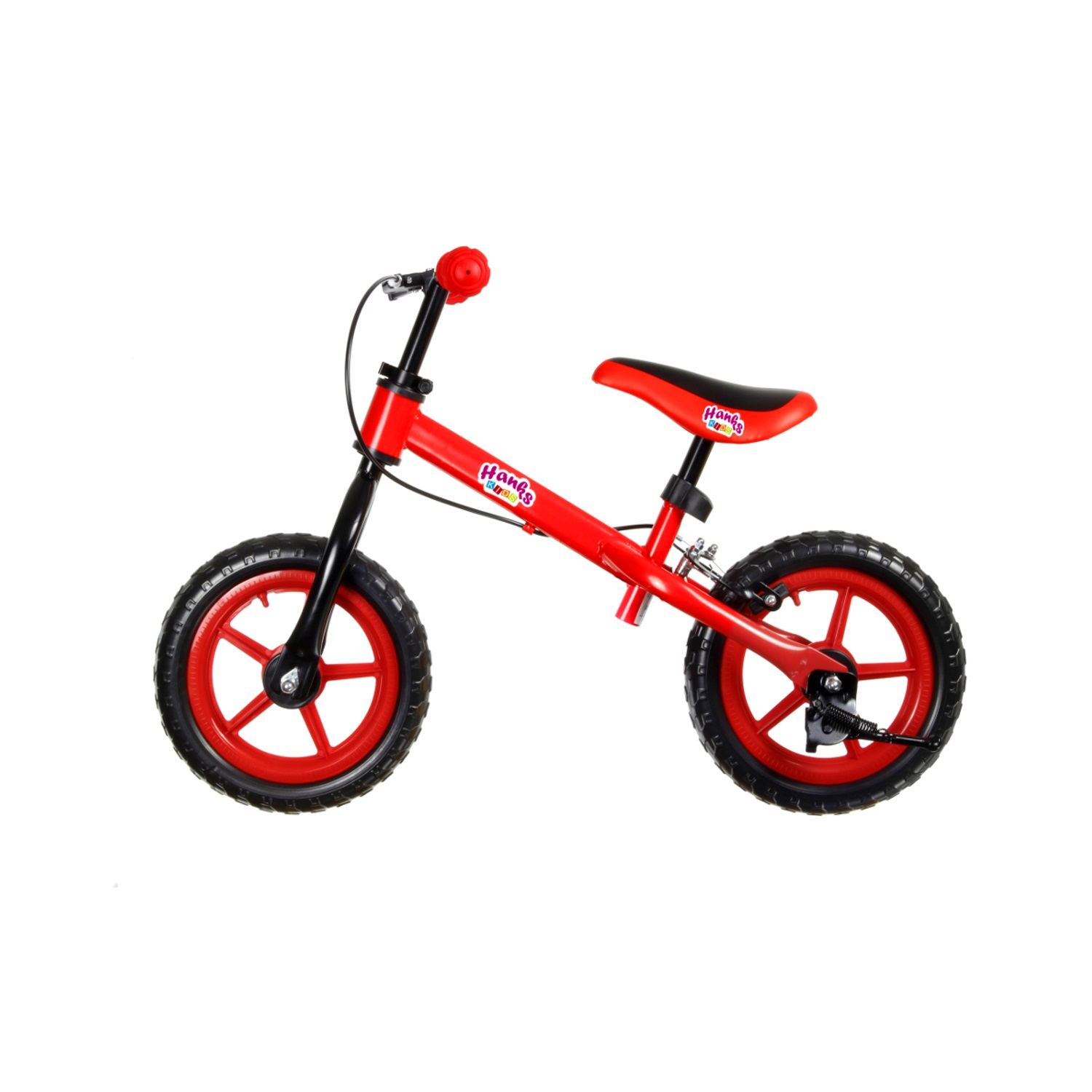 HanksKids Safe Draisienne vélo pour Enfant avec Freins 12 Rouge