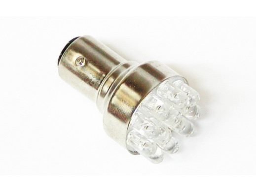 Dioda LED samochodowa biała 1157-24W dwuwłóknowa