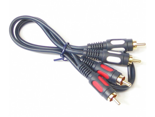 Przewód, kabel 2*2 cinch wtyk-wtyk 0,5m RK230 łezka Vitalco
