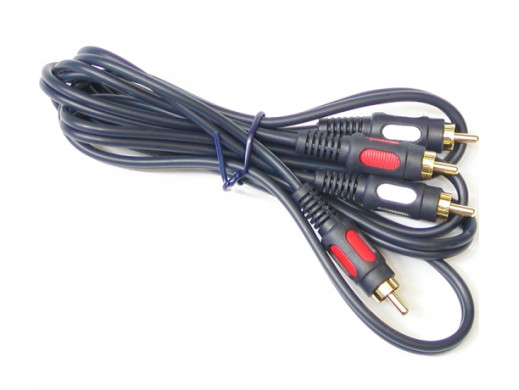 Przewód, kabel 2x2 cinch wtyk-wtyk 1,5m RK230 łezka Vitalco