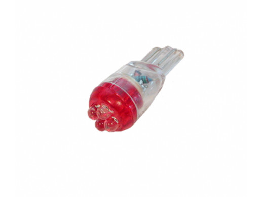 Dioda LED Samoch 10mm Czerwona 4Led 12V 194-4R