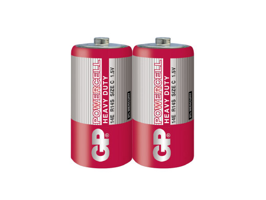 2 x baterie C / R14 GP PowerCell (taca)