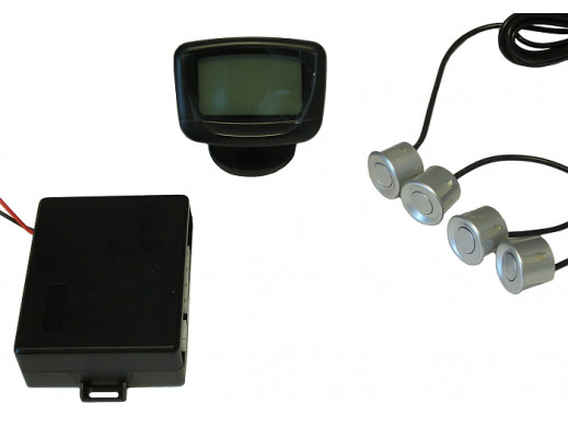 Czujnik parkowania z wyświetlaczem LCD srebrne czujniki