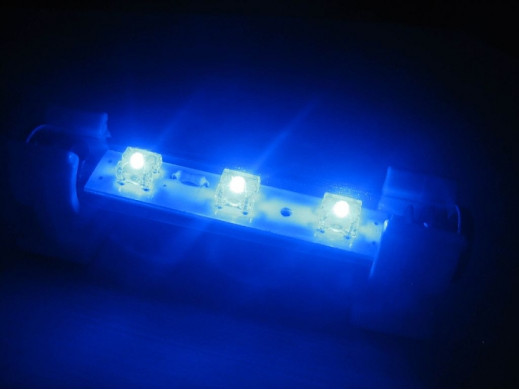 Neon LED FLUX 9cm Niebieski 12v