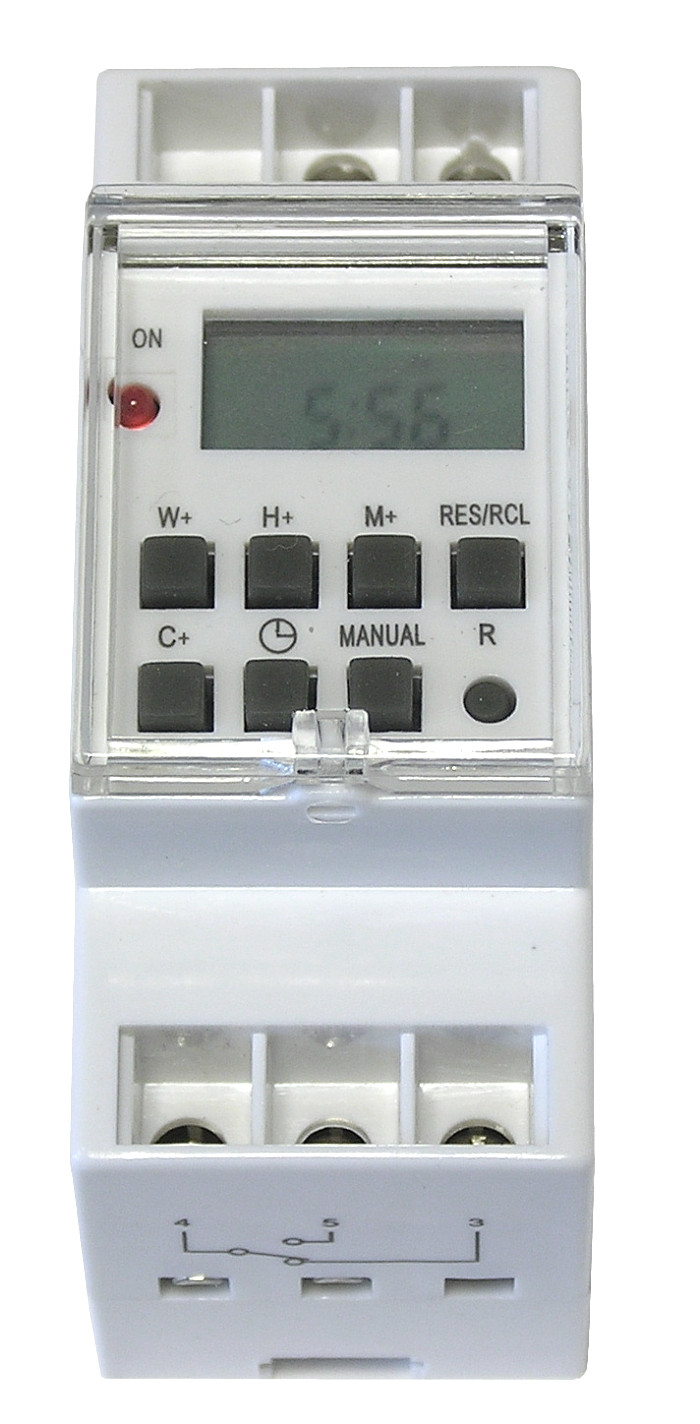 Timer cyfrowy TSGE2 na szynę DIN centrumelektroniki.pl