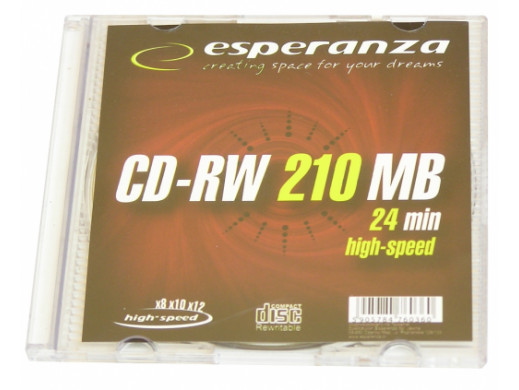 Płyta CD-RW Mini disc Esperazna 210mb 24min w pudełku