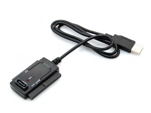 Adapter USB do IDE SATA 2,5'' 3,5'' z zasilaczem