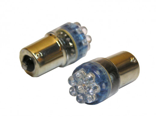 Dioda led samochodowa niebieska 67-8B 1156 8 led