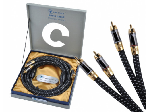 Przewód, kabel 2*2 cinch 1,8m Cabletech Platinum Edition