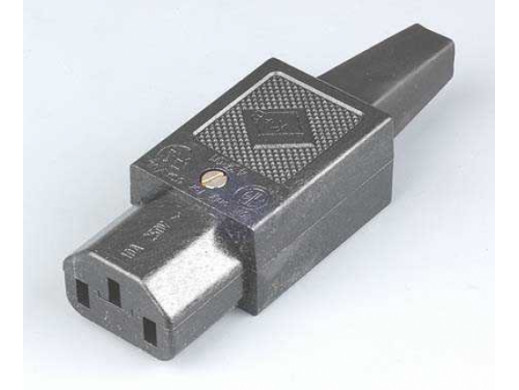 Gniazdo AC komputerowe 3 pin na kabel żeński