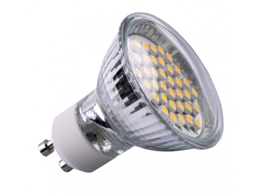 Żarówka 36 LED SMD GU10 230V światło ciepłe białe