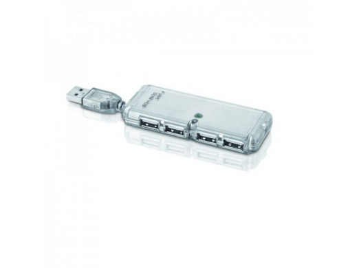 Hub USB 4 porty I-Box srebrny I-Box