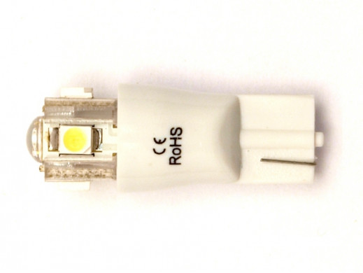 Żarówka LED W5W T10 10mm biała zimna 12V Wedge-09