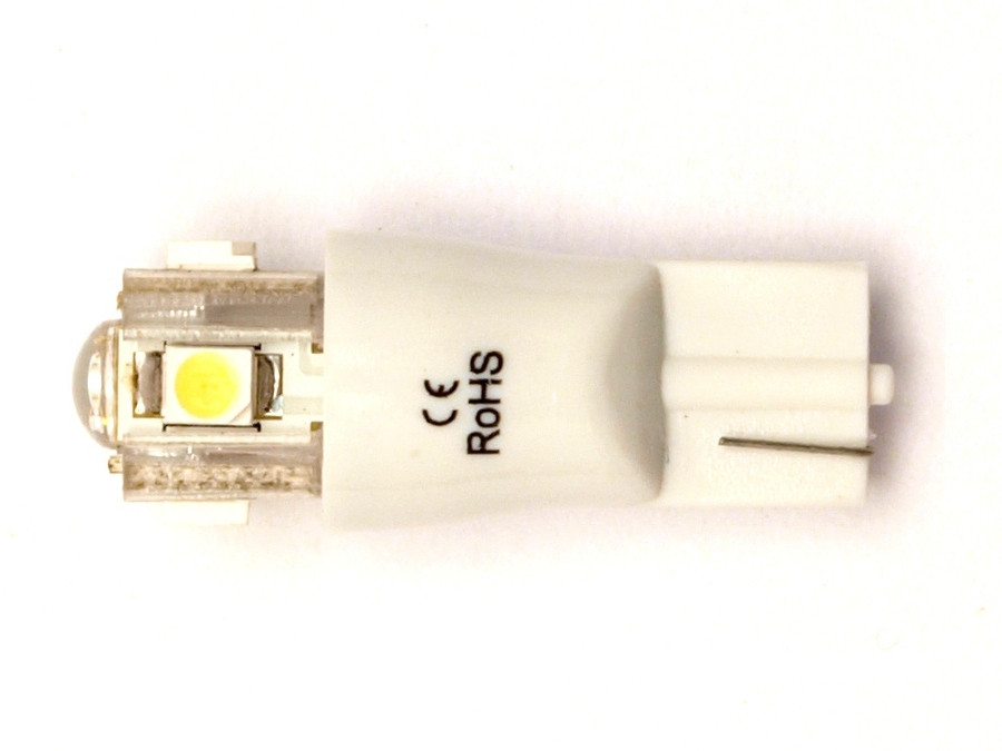 Żarówka LED W5W T10 10mm biała zimna 12V Wedge09