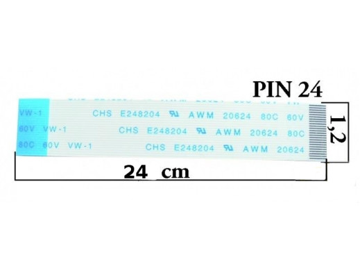 Taśma DVD 24pin szerokość 12mm długość 240mm reverse