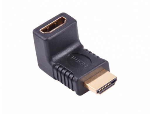 Łącznik HDMI-HDMI gniazdo-wtyk kątowy