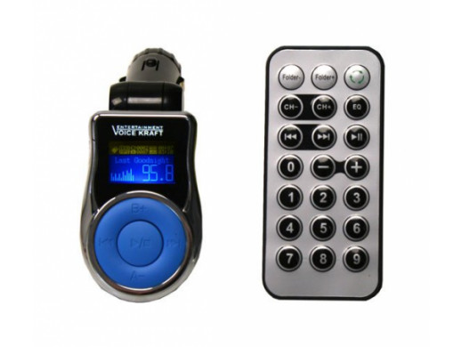 Transmiter T663 SD/USB z pilotem niebieski VoiceKraft