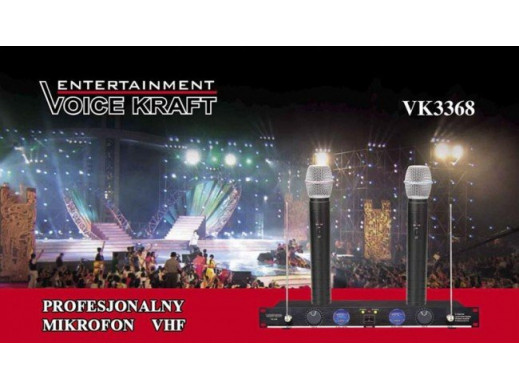 Zestaw mikrofonów bezprzewodowych VK3368 VoiceKraft