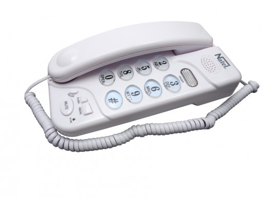Telefon przewodowy 677 Natel biały