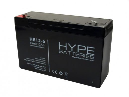Akumulator żelowy 6V 12Ah Hype Batteries