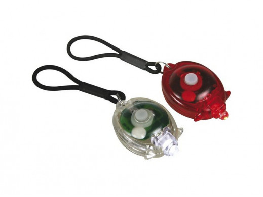 Diodowe lampki rowerowe LED,biała i czerwona Perel