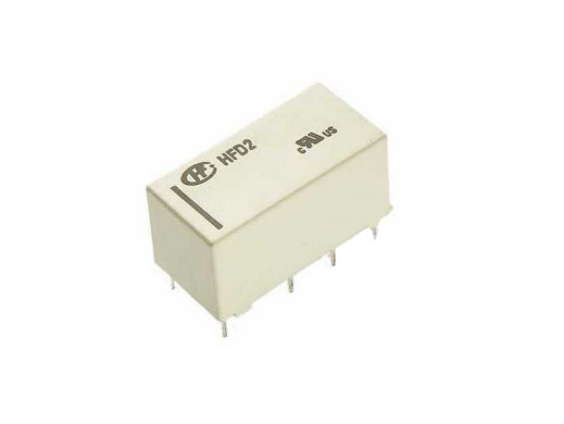 Przekaźnik mini HFD2-012-M-L212V 1A 125VAC, 2A 30VDC bistabilny