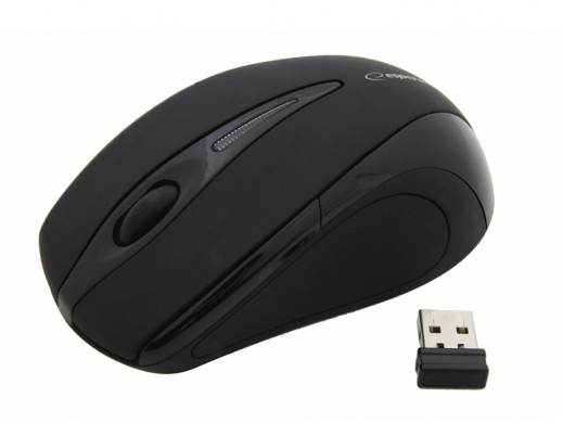 Mysz bezprzewodowa optyczna USB EM101K Antares czarna Esperanza