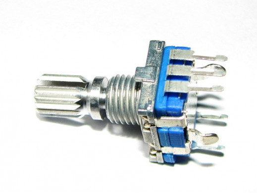Enkoder impulsowy 15KQ I 15mm z przyciskiem pionowy