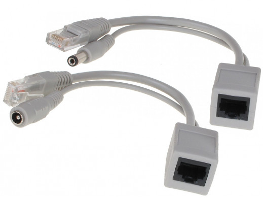 Adapter Poe-uni do zasilania po skrętce białe