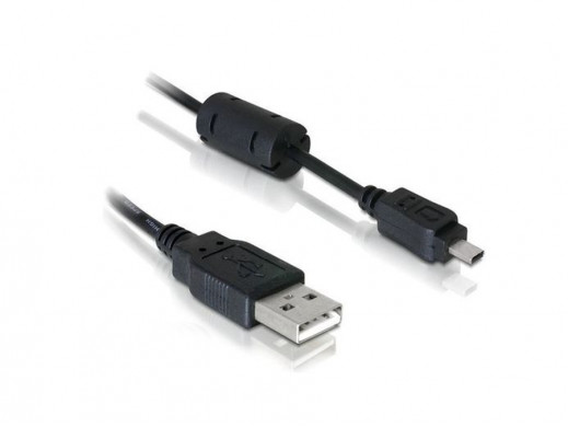 Przewód, kabel USB-miniUSB 2m 8pin z filtrem