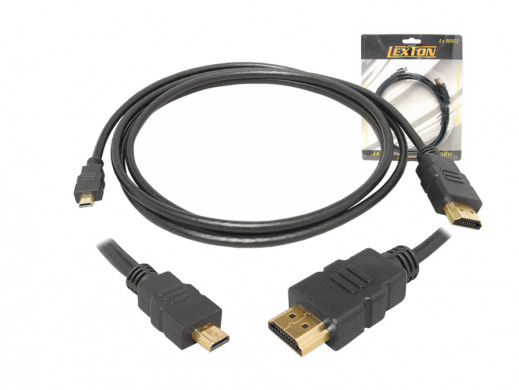 Przewód, kabel HDMI-microHDMI v1.4 1.5m