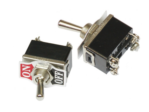 Przełącznik hebelkowy 2 pozycje KN3C-201 4 pin śrubki