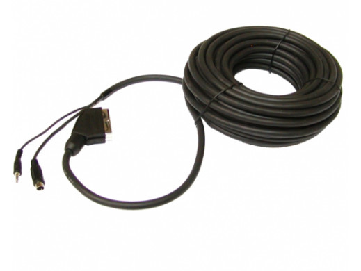 Przewód, kabel Euro-SVHS/3.5jack 15m