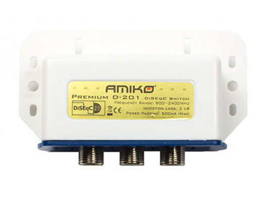 Przełącznik konwertera DISEqC 2/1 D-201 Amiko