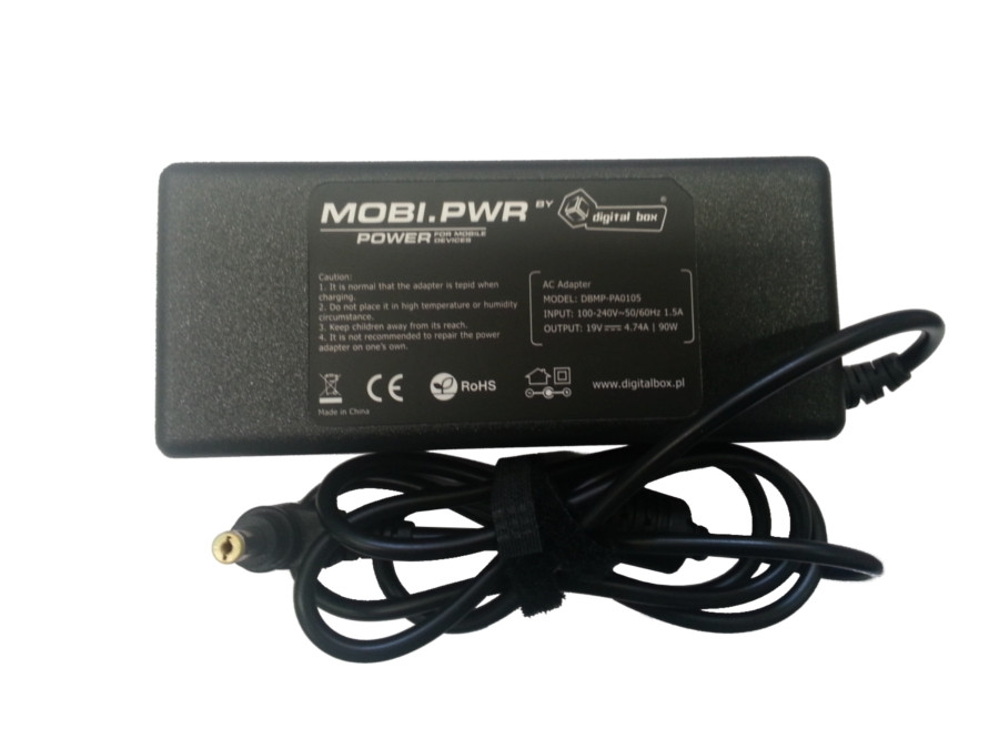 Acer - 専用 Zasilacz do laptopa Acer 19V 4,74A 90V wtyk 5,5/1,7mm Mobi