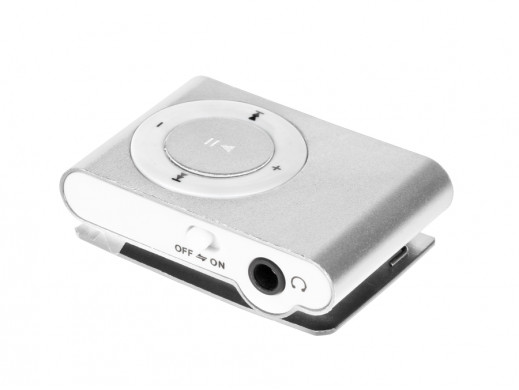 Odtwarzacz MP3 z czytnikiem kart Quer srebrny