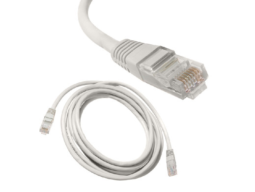 Przewód kabel patchcord UTP Maclean, wtyk-wtyk, Cat5e, 0.5m, szary, MCTV-646
