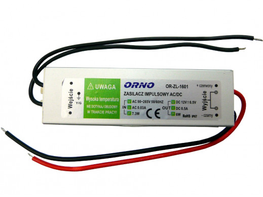 Zasilacz instalacyjny do LED 12V 6W OR-ZL-1601 Orno