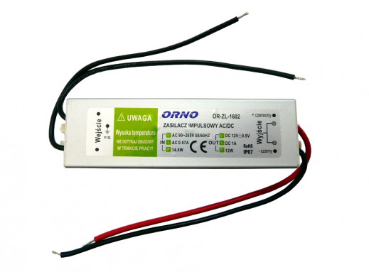 Zasilacz instalacyjny do LED 12V 12W OR-ZL-1602 Orno
