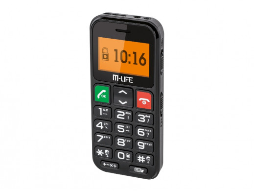 Telefon komórkowy dla seniora ML0608 M-Life czarny