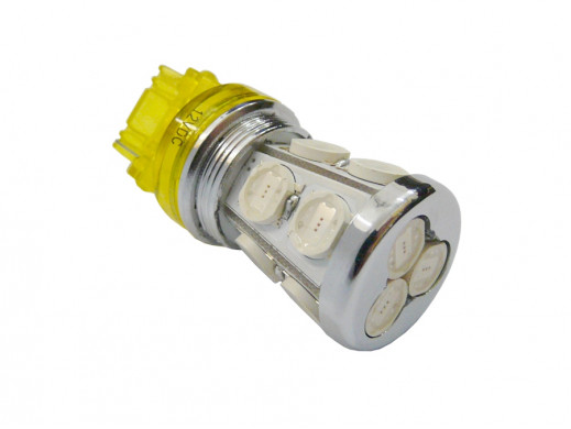 Żarówka LED P27W T25 żółta 12V 3156-13HP3 z układem elektronicznym