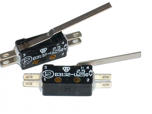 Wyłącznik krańcowy 20mm na kabel 4pin 83-133s-54ar z blaszką 35,75