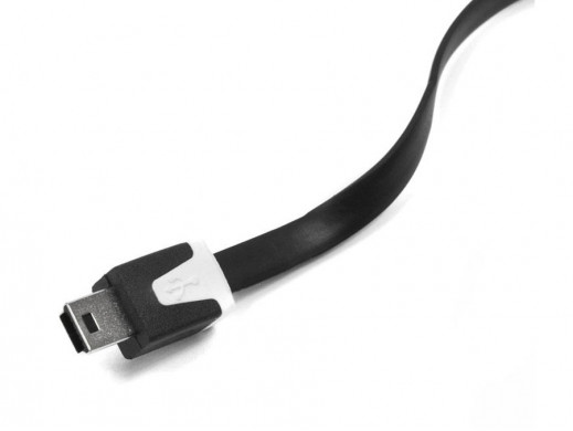 Przewód USB-miniUSB 1m płaski