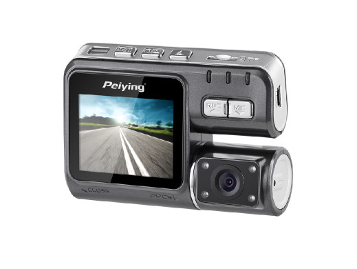 Rejestrator samochodowy Peiying HD (1280x720) dwie kamery
