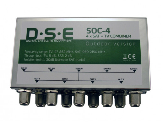 Sumator-zwrotnica RTV-SAT Soc-4 DSE