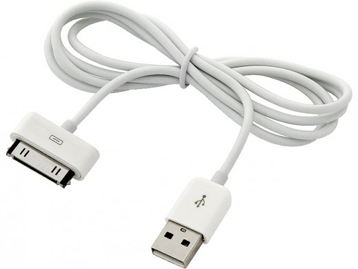 Przewód USB A-iPhone 3G/3Gs/4/4s biały 