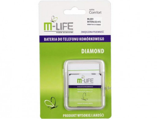 Bateria do HTC Sensation G14 1800mAh ML0251 M-Life
