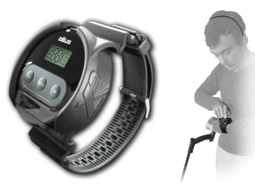 Etui nadgarstkowe (zegarek) na elektronikę ze słuchawek WS4 (do działania wymaga adaptera)
